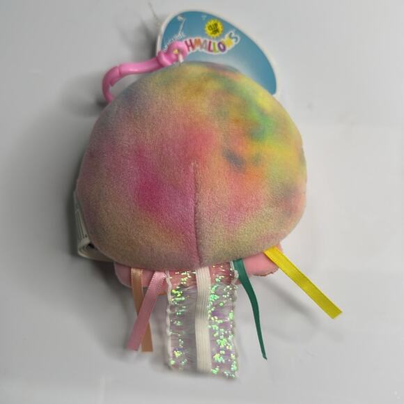 NWT Squishmallow Janet the Jellyfish Shimmer Ribbon Tail 3.5” Clip On - Picture 2 of 3